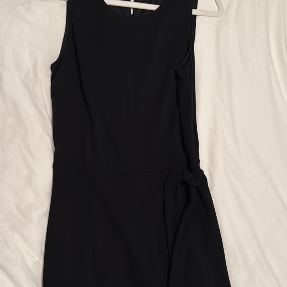 LOFT Black tie waist Dress